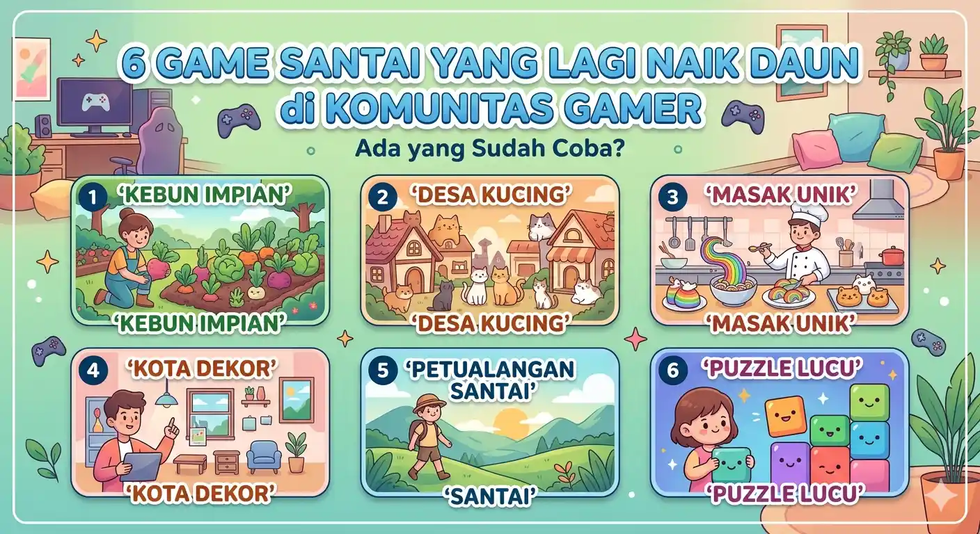 6 Game Santai yang Lagi Naik Daun di Komunitas Gamer, Ada yang Sudah Coba?